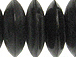 11mm Black Horn Rondelle Bead Strand