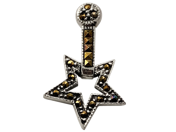 Sterling Silver Marcasite "Star Pendant"