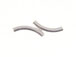 Sterling Silver 9x1.5mm Double Curve Plain Curved Tubes Sterling Silver 9x1.5mm Double Curve Plain Curved Tubes