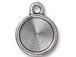 10 - TierraCast Pewter 11mm Rivoli Setting or Drop, Faceted Round Frame Antique Pewter Finish