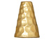 10 - TierraCast Pewter CONE Tall Hammertone Bright Gold Plated 
