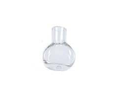 Cognac Bottle Shape    (Silvertone cap & plaster stopper included)