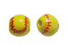 Ceramic Medium Softball Bead - Bulk Pack of 100pcs