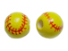 Ceramic Softball Bead - Bulk Pack of 100pcs