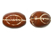 Ceramic Rugby Ball Bead - Bulk Pack of 100pcs