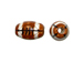Ceramic Small Football Bead - Bulk Pack of 100pcs