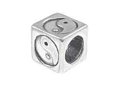 Yin Yang - 5.5mm <b><i>Pewter</b></i> (Lead Free) Symbol