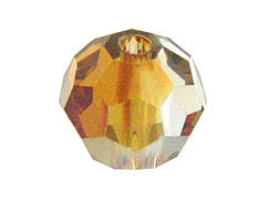 12 Crystal Copper - 10mm Swarovski Faceted Round Beads