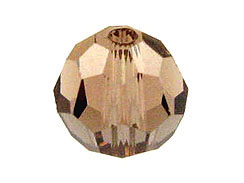 24 Colorado Topaz - 6mm Swarovski Faceted Round Beads