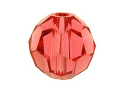 18 Padparadscha - 8mm Swarovski Faceted Round Beads