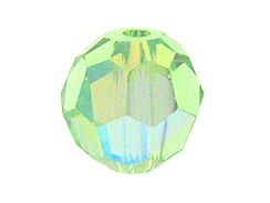 36 Chrysolite AB - 4mm Swarovski Faceted Round Beads 