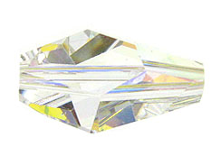 2  Crystal Copper -  18x12mm Swarovski Polygon Beads 