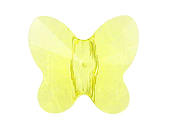 12 Jonquil - 8mm Swarovski Faceted Butterfly Beads