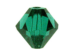 5mm Emerald - Swarovski 5301/5328 Bicone Beads Factory Pack of 720