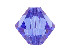 100 3mm Sapphire - Swarovski Faceted Bicone Beads