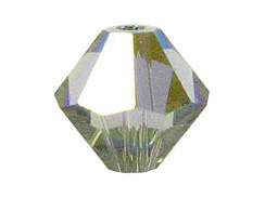48  Black Diamond AB  - 5mm Swarovski Faceted Bicone Beads