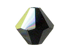 Jet AB 6mm  - Swarovski Bicone Crystal Beads