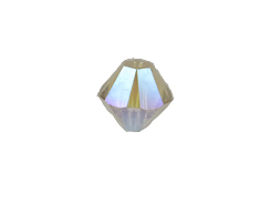 36 6mm Light Silk AB 2X - Swarovski Faceted Bicone Crystal Beads