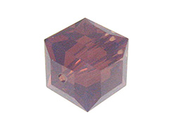 24 Cyclamen Opal - 4mm Swarovski Faceted Cube Beads