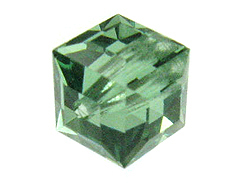 6 Erinite - 8mm Swarovski Faceted Cube Beads