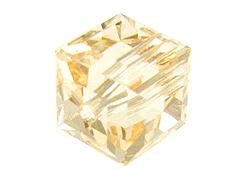 12 Silk - 6mm Swarovski Faceted Cube Beads 
