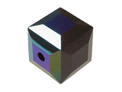 24 Garnet AB - 4mm Swarovski Faceted Cube Beads