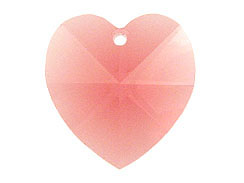 Rose - 18x17.5mm Swarovski  Heart Shape Pendant