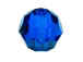 36 Capri Blue - 5mm Swarovski Faceted Round Beads 