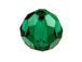 12 Emerald - 10mm Swarovski Faceted Round Beads