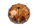 Crystal Copper - 18mm Large Hole Swarovski 5040 Briolette Beads