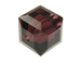 12 Burgundy - 6mm Swarovski Faceted Cube Beads 