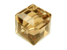 12 Colorado Topaz - 6mm Swarovski Faceted Cube Beads 