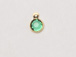 Emerald - Swarovski Crystal Gold Plated Birthstone Channel Charms, 6.6 x 4.6mm