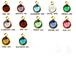 12pc Set of PRECIOSA Gold Plated Birthstone Channel Charms