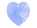 Light Sapphire - 18x17.5mm Swarovski  Heart Shape Pendant