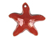Crystal Red Magma - 20mm Swarovski  Starfish Pendant