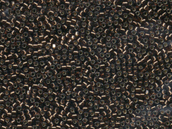 50 gram   SILVER LINED BROWN  Delica Seed Beads11/0