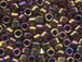 50 gram   METTALIC PURPLE/GOLD IRIS  Delica Seed Beads11/0
