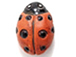 Orange Lady Bug - Teeny Tiny Peruvian Ceramic Bead