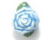Lt. Blue Rose - Teeny Tiny Peruvian Ceramic Bead 