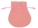 Pink - 3.5x3 inch Imitation Velvet Pouches