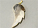 Agate Angel Wing Gold Edged Pendant - DP10