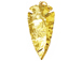 Gold Jasper Arrowhead, Gold Plated, Hand made Pendant 2-2.5 inch Approx, Gold Arrow head Pendant Charm