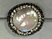 Freshwater Pearl Druzy Connector Bead with Crystal Rhonestone Pave Focal Bead 19mm approx, 0.9mm Hole