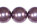 Lavender 16mm Round  Glass Pearls