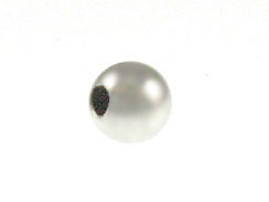 14K White Gold - 2mm Round Bright Beads