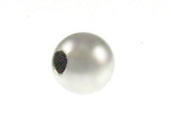 14K White Gold - 3mm Round Bright Beads