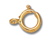 14K Gold - 6mm Open Spring Ring