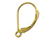 14K Gold - Plain Leverback Earwire (2pcs)