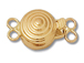 14K Gold - Bull' s Eye Clasp 2-Strand 